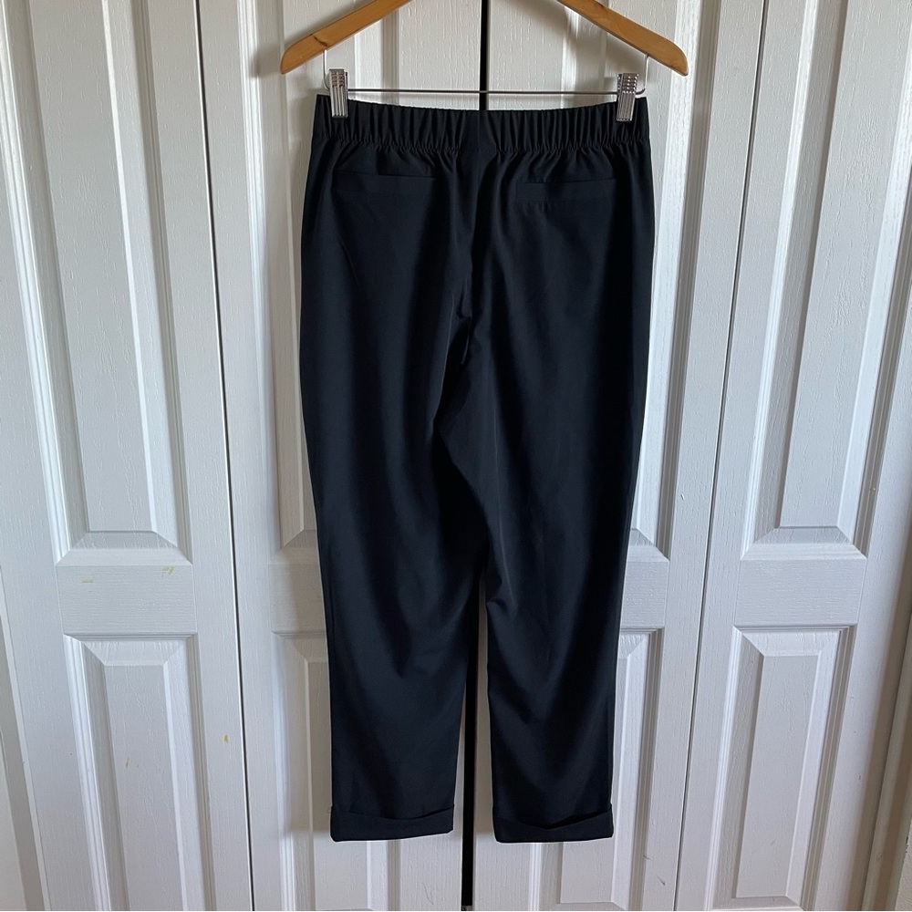 Varley Alana Slim Tapered Cuff Pants Women’s S Black 27” Inseam Soft Lightweight - Picture 7 of 16
